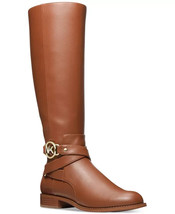 Michael Michael Kors Women&#39;s Rory Hardware Strap Riding Boots 5W Luggage - £108.12 GBP