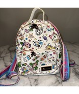 2018 RARE Tokidoki Denim Daze White Mini Backpack Vinyl Toy JAPAN Kawaii... - $1,711.84 MXN