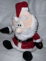 Gemmy Santa Claus Singing Respect 12&quot; Plush Soft Toy Stuffed Animal - £22.67 GBP