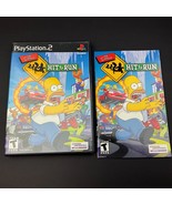 Simpsons Hit &amp; Run PS2 Original OEM Black Label Case &amp; Manual ONLY - NO ... - £19.75 GBP