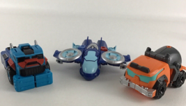 Playskool Heroes Transformers Whirl Wedge Blue Optimus Prime 4&quot; Figure Toy Lot - £27.21 GBP