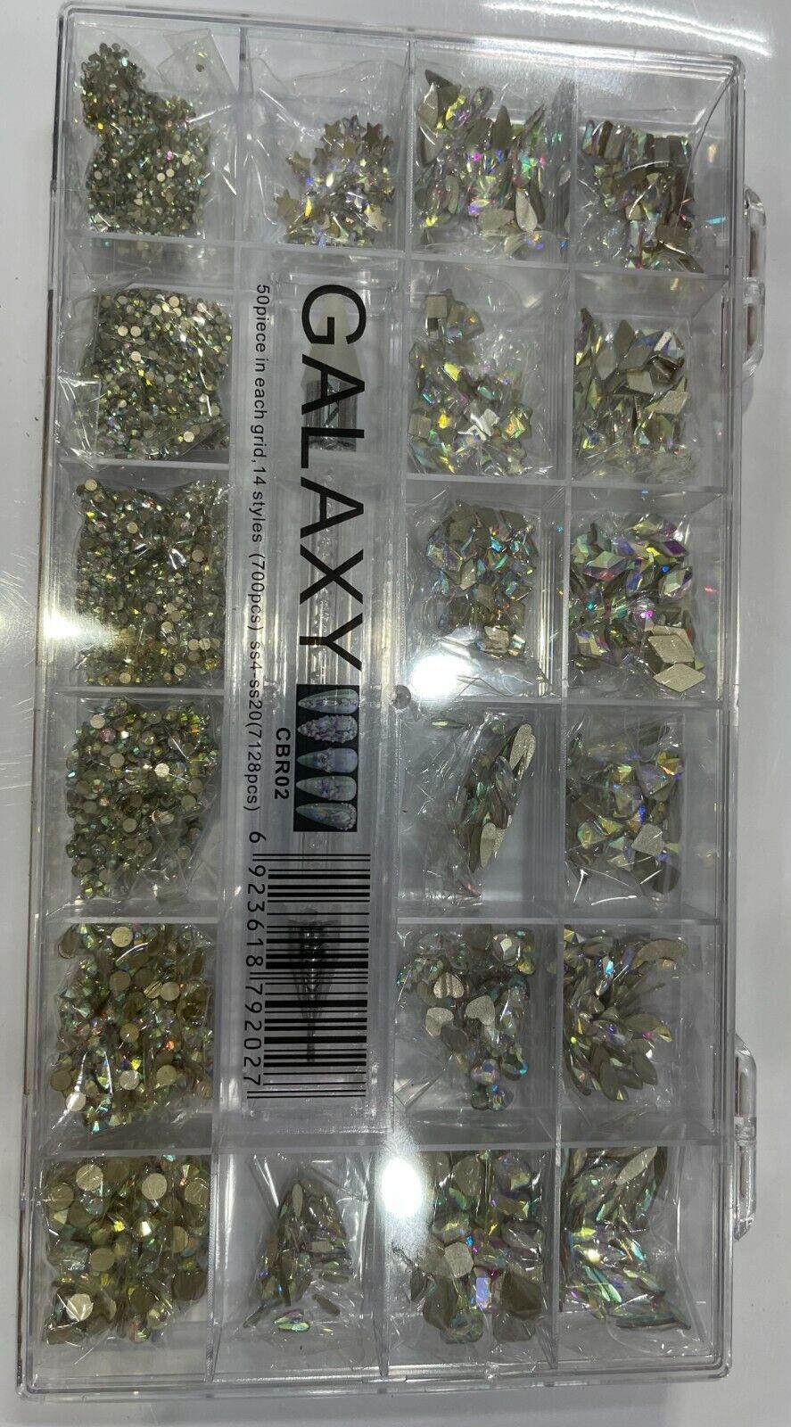 Galaxy Nail Art Rhinestones Flatback Crystal Multi Shapes Box Kit 7828 PCS Item image 5