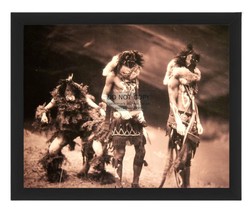 Navajo Yebichai Dancers Native American By Edward S. Curtis 8X10 Framed Photo - £15.92 GBP