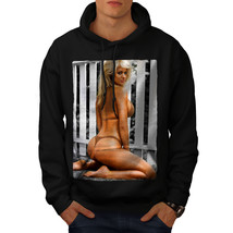 Wellcoda Sexy Bikini Woman Mens Hoodie, Lady Love Casual Hooded Sweatshirt - £26.11 GBP+