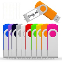 4Gb Usb Flash Drive, Flash Stick 4 Gb 10 Pack Memory Stick Swivel Thumb Drives G - £30.29 GBP