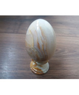 Solid Marble Onyx Polished Egg, Armenian Onyx, Easter Egg, Decorative Egg - £70.00 GBP