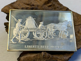 Danbury Mint Bicentennial Sterling Silver Ingot 750 Grains Liberty Bell Moved - £55.71 GBP