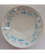 Vintage MCM Atomic Royal China Blue Heaven 7 3/4&quot; Soup Bowl Replacement - $28.49 CAD
