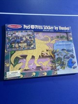 melissa &amp; doug peel &amp; press sticker by number dinosaur dusk 4007 NEW - $556.59 MXN