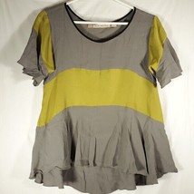 Chelsea &amp; Violet  Womens Size S Grey Green Short Sleeve Top - £15.54 GBP