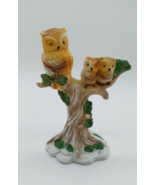 Vintage Ceramic Owl Family Figurine Mama Baby Owls Night Owls Taiwan - £10.11 GBP