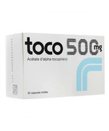 Toco - Alpha Tocopherol Acetate - Vitamin E 500 mg - 30 Soft Capsules - £17.96 GBP