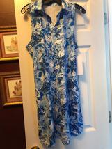 NWT Ladies GOTTEX Blue Lilly Sleeveless Racerback Golf & Tennis Dress S M L & XL image 2