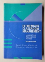 Elementary Classroom Management: Lessons from Research and Practice by W... - $11.87