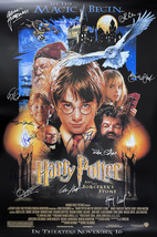 Harry Potter and the Sorcerer&#39;s Signed Movie Poster - £141.64 GBP