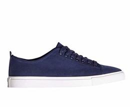 Brooks Brothers Men&#39;s Cotton Canvas Rubber Sole Simple Sneakers Blue US ... - $89.09