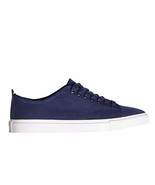 Brooks Brothers Men&#39;s Cotton Canvas Rubber Sole Simple Sneakers Blue US ... - £69.81 GBP