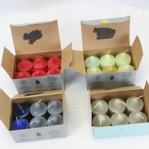 Partylite Candles Lemongrass Cavalier Blue Strawberry 24 Votive Candles - $270.45 MXN