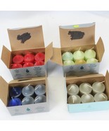 Partylite Candles Lemongrass Cavalier Blue Strawberry 24 Votive Candles - $270.45 MXN