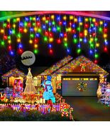 Cascada De Luces 480 LED Navideñas 49FT Decoracion Navidad Para Exterior... - $47.47