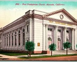 Premier Presbytérienne Église Alameda California Ca Unp DB Carte Postale... - $5.08