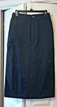 Rafaella Womens Sz 10 P Navy Skirt mid Calf New ret $40  - $17.82