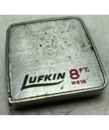 Vintage Lufkin White Clad W-618 8 ft. Tape Measure POCKET Size  - $8.59