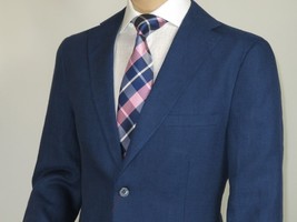 Men's ENZO Linen Spring Summer Suit Light Weight Breathable E58302-2 Navy Blue image 7