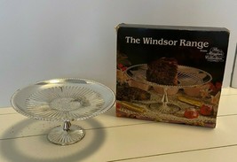 Vintage The Windsor Range Mayfair Collection Silver Plated Pedestal Plat... - $14.49