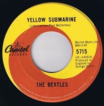 The Beatles Yellow Submarine 45 rpm Eleanor Rigby Canadian Pressing - £7.77 GBP