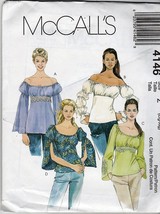 McCall's 41462005 Misses'/Miss Petite Romantic Tops; Size 16-22 - £7.02 GBP