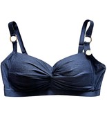 Artesands Navy Blue Melange Botticelli Twist C-DD Cup Bikini Top sz 16 N... - €23,44 EUR
