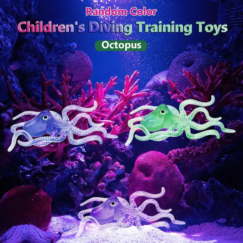 Diving Toy Swimming Pool Underwater Octopus Shape Kids Training Water Games Gift - £9.19 GBP+