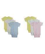 Onezies Baby Boy Girl 3 Pack Cotton Pastels Short Sleeve Bodysuit Sizes ... - $27.73 CAD