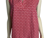 Talbots Plus Petite Women&#39;s Knit Sleeveless Top Red/White 3XP - $23.74