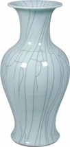 Vase Fishtail Fish Colors May Vary Crackled Celadon Variable Crackle Green - £337.58 GBP