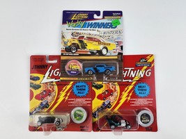 Lot 3 Johnny Lightning Commemorative Cars Roadster TNT Wacky Winner Badman - $13.45