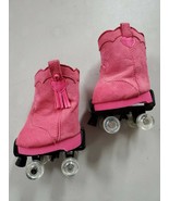Build A Bear Workshop Black Roller Skates Pink Cowboy Boots - £11.66 GBP
