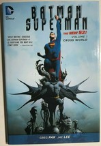 Batman Superman Volume One Cross World (2014) Dc Comics Hc FINE- 1st - £11.84 GBP