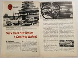 1950 Magazine Photos Article New Nash Cars Tested by Wilbur Shaw - £9.22 GBP