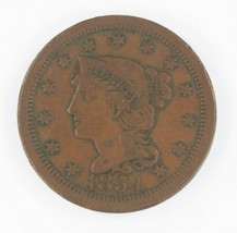 1854 1C Grand Cents En VF État, Tout Marron Couleur, Beau Détail - €40,35 EUR