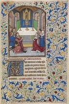 Illuminated Manuscript -- The Adoration of the Eucharist. – Medieval Catholic Ar - £10.11 GBP+