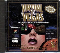 Virtual Vegas: Turbo Blackjack (PC/MAC-CD, 1994) Win/Mac - NEW in Jewel Case - £4.69 GBP