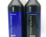 Matrix Total Results Brass Off Shampoo &amp; Conditioner Liter 33.8 Duo Set - £46.47 GBP