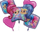 Shimmer and Shine Foil Mylar Balloon Bouquet Birthday Party Decorations ... - £6.35 GBP