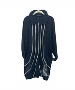 Pomme Rouge Paris Pullover Top Black Ship Graphic Travel Runway Plus Siz... - €14,87 EUR