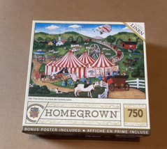 Master Pieces Home Grown &quot;Jolly Time Circus&quot; 750 Piece Puzzle - £3.82 GBP