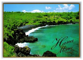 Hana Shoreline Maui Hawaii HI UNP Gilt Continental Postcard O21 - £2.93 GBP