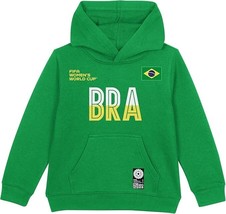 FIFA 2023 World Cup Soccer Team Hooded Sweatshirt - Brazil blue boys size 8 - $157.43 MXN