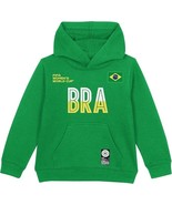 FIFA 2023 World Cup Soccer Team Hooded Sweatshirt - Brazil blue boys size 8 - $158.15 MXN
